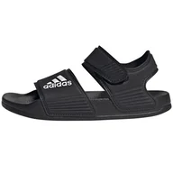 Sandały damskie - Sandały adidas Adilette K Jr GW0344 czarne - miniaturka - grafika 1