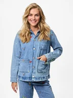 Koszule damskie - Pieces Koszula dżinsowa "Jidi" w kolorze błękitnym - miniaturka - grafika 1