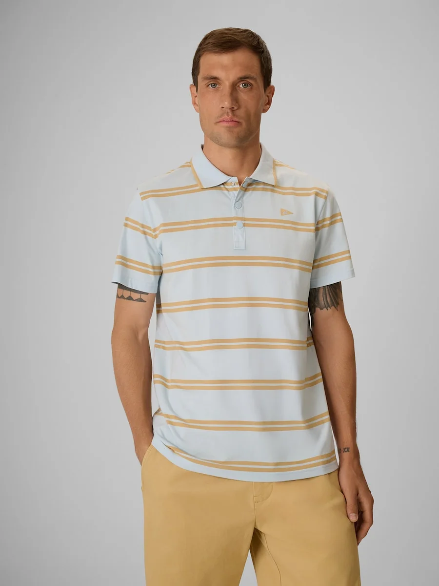 Koszulka polo regular męska 4F 4FRSS26TPTSM0898-34S Niebieski L
