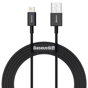 Baseus Superior kabel USB - Lightning 2,4 A 2 m czarny CALYS-C01 - Kable USB - miniaturka - grafika 1