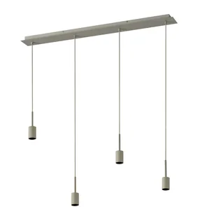 Oprawa wisząca Decor Needle Linear E27 bez żarówki beżowa - Lampy sufitowe - miniaturka - grafika 1