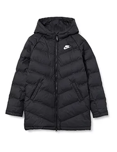 Nike Dziewczęca kurtka syntetyczna Fill Long Jacket, Black/Black/White, L - Kurtki i płaszcze dla dziewczynek - miniaturka - grafika 1