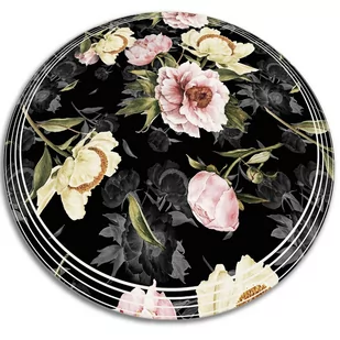 Dywan okrągły winylowy róże fi60 cm - Dywany - miniaturka - grafika 1