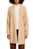 Kurtki damskie - ESPRIT Damska kurtka z dzianiny, 295/kremowy beżowy, XL - miniaturka - grafika 1