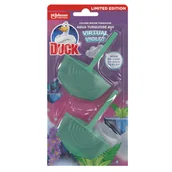 Środki do WC - Podwójna zawieszka do toalet Duck Aqua Turquoise 4in1 Virtual Violet 2x 36 g - miniaturka - grafika 1