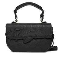Torebki damskie - Torebka Pepe Jeans Amber Script PL031664 Czarny - miniaturka - grafika 1
