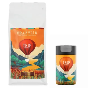 ZESTAW - Kawa ziarnista Trip Coffee Brazylia 1kg + kubek termiczny - Kawa - miniaturka - grafika 1