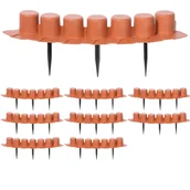 Ogrodzenia - Zestaw 3 obrzeży do łóżek Terracotta 12.15m - miniaturka - grafika 1