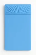 Prześcieradła dla dzieci - Prześcieradło jersey bawełna z gumką do łóżeczka 140x70cm - niebieskie - miniaturka - grafika 1