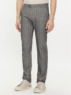 Bugatti Chinosy 4890 26350 Szary Slim Fit - Spodnie męskie - miniaturka - grafika 1