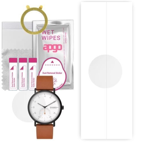 1x folia hydrożelowa ochronna do Skagen Kuppel Two-Hand - apgo Smartwatch Hydrogel Protection Ochrona na ekran smartwatcha