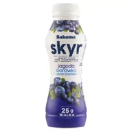 Kefiry, jogurty, maślanki - Bakoma Jogurt pitny typu islandzkiego skyr jagoda borówka amerykańska 300 g - miniaturka - grafika 1