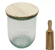 Pojemniki kuchenne - Zestaw Słoików Weck Pojemność 1062 Ml Średnica 100mm 12 Sztuk + Drewniane Wieka, Miarka / Weck - miniaturka - grafika 1
