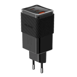 McDodo CH-1501 GaN 67W 2x USB-C, USB-A czarna - Ładowarki do telefonów - miniaturka - grafika 1