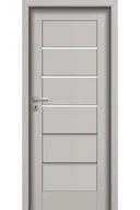 Drzwi wewnętrzne - Pol-Skone Dzwi Wewnętrzne Z Szybą Slim V3S3 Laminowane Platino - miniaturka - grafika 1