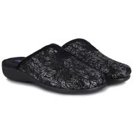 Kapcie damskie - Pantofle damskie hiszpańskie Neles 42405 NEGRO R.41 - miniaturka - grafika 1