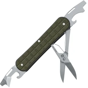 Fox Vulpis - Narzędzia z Wzorem Granatu Wojskowa Zieleń FX-VPGPW-130-F3 MG - Noże - miniaturka - grafika 1