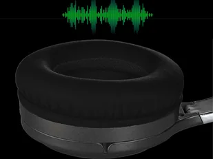 Alogy z mikrofonem ANC Bluetooth 5.00 Czarne - Słuchawki - miniaturka - grafika 6