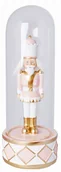 Figurki dekoracyjne - Figurka w szkle dziadek do orzechów różowy - miniaturka - grafika 1