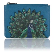 Portfele - Skórzana bilonówka Pawie Pióra Yoshi Y1321 - miniaturka - grafika 1