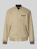 Kurtki męskie - Kurtka baseballowa ze stójką i wyhaftowanym logo - miniaturka - grafika 1