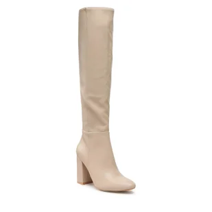 Muszkieterki DEEZEE - H190101-01 Beige - Baleriny - miniaturka - grafika 1