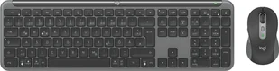 Logitech MK950 Signature for Business klawiatura Dołączona myszka Biuro RF Wireless + Bluetooth QWERTZ Niemiecki Grafitowy - Myszki - miniaturka - grafika 1