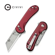 Noże - Nóż składany Civivi Elementum Utility Burgundy Aluminium, Stonewashed 6Cr13 (C23039B-5) - miniaturka - grafika 1