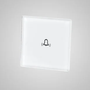 Touchme TM813W Mały panel 47x47mm szklany dzwonek biały TM813W - Klawisze i ramki - miniaturka - grafika 1