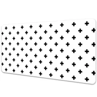 Podkładki na biurko - Podkładka z nadrukiem Monochromatyczne plusy 90x45 - miniaturka - grafika 1
