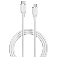 Kable USB - Kabel USB Typ-C - USB Typ-C DEVIA Jelly 60W 1.2m Biały - miniaturka - grafika 1