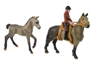 Zestaw 3 Figurek Konie i Jeździec Zagroda Figurka Koń Farma - Figurki dla dzieci - miniaturka - grafika 2