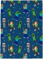 Pościel dla dzieci - Pluszowy koc do rzucania Minecraft - dziecięca super miękka pościel bojowa z polaru Creeper 50x40in 125x100cm - miniaturka - grafika 1