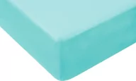Prześcieradła dla dzieci - Prześcieradło bawełniane z gumką 90x40 Turkusowe - miniaturka - grafika 1