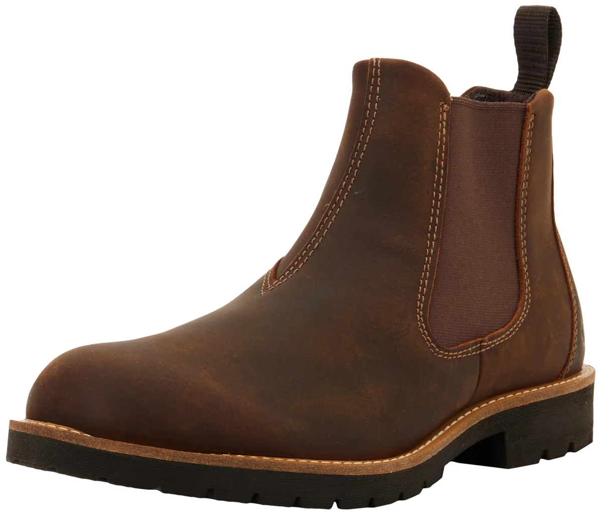 ECCO Męskie buty Jamestown Chelsea Boot, Ciemna glina, 10 UK