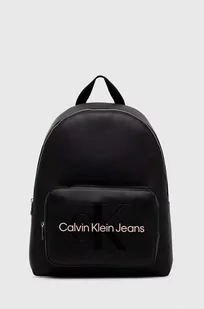 Calvin Klein Jeans plecak damski kolor czarny duży z nadrukiem - Plecaki - miniaturka - grafika 1
