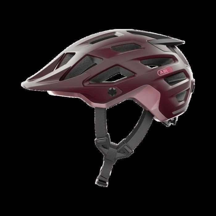 Kask ABUS MTB Moventor 2.0 - wygodny kask rowerowy do jazdy w terenie - kask all-mountain - dla mężczyzn i kobiet - ciemnoczerwony, rozmiar S