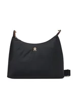 Torebki damskie - Tommy Hilfiger Torebka Popette Shoulder Bag AW0AW17937 Czarny - miniaturka - grafika 1