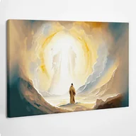 Ikony i obrazy sakralne - Zbawiciel Jezus w Niebie - obraz polycanvas, 60x40 - miniaturka - grafika 1