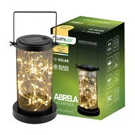 Lampy ogrodowe - Lampa Solarna LED ABRELA Zewnętrzna Ogrodowa Stojąca Wisząca Latarenka 3000K IP44 LUMILED - miniaturka - grafika 1