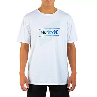 Koszule męskie - Hurley Męska koszula M Evd WSH OAO Slashed Ss biały biały L DB3927G - grafika 1