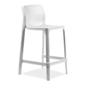 Fotele i krzesła ogrodowe - Hoker Nardi NET STOOL MINI Bianco - miniaturka - grafika 1
