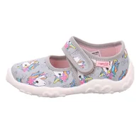 Kapcie damskie - Superfit Dziewczęce Bonny kapcie, Szary 2050, 38 EU Weit - miniaturka - grafika 1