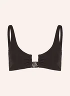 Stroje kąpielowe - Calvin Klein Góra Od Bikini Bralette Ck Wire schwarz - miniaturka - grafika 1