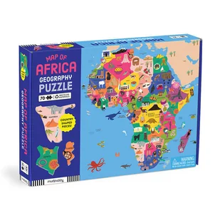 Mudpuppy Puzzle konturowe Mapa Afryki 70 elementów 5+ - Puzzle - miniaturka - grafika 1