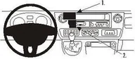 Uchwyty samochodowe do telefonów - ProClip do Renault Master 04-10 - miniaturka - grafika 1