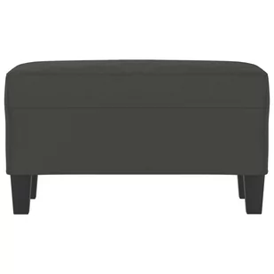 Lumarko Ławka, ciemnoszara, 70x35x41 cm, obity mikrofibrą - Ławki do przedpokoju - miniaturka - grafika 4