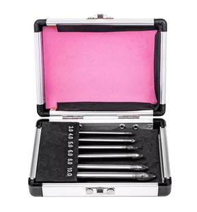 Zestaw wierteł do szkła i glazury 6 szt walizka FALON-TECH - Wiertła - miniaturka - grafika 2