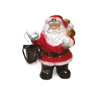 Figura Dekoracja Mikołaj z Prezentami i z Lampionem - Figurki dekoracyjne - miniaturka - grafika 1