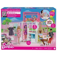 Lalki dla dziewczynek - Mattel Barbie Kompaktowy domek dla lalek - - miniaturka - grafika 1